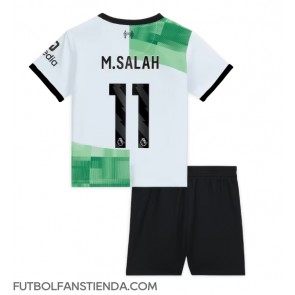 Liverpool Mohamed Salah #11 Segunda Equipación Niños 2023-24 Manga Corta (+ Pantalones cortos)